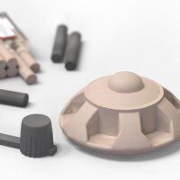 TFC Formenbau Modelliermasse dunkelblau Plastilin weich bleibend schwefelfrei - Größe: 5kg (10x500g)