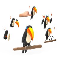 TFC Formenbau Modelliermasse gelb Plastilin weich bleibend schwefelfrei - Größe: 5kg (5x1000g)