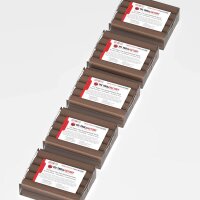 TFC SUPER CLAY brown modeling clay, extremely fine texture, smooth, dimensionally stable, permanently plastic - Size: 2.5 kg (5 x 500 g)