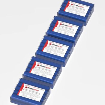 TFC SUPER CLAY Knete dunkelblau Modelliermasse hochfeine Textur geschmeidig formstabil dauerplastisch - Größe: 2,5kg (5x500g)