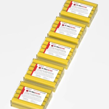 TFC SUPER CLAY modeling clay yellow, ultra-fine texture, smooth, dimensionally stable, permanently plastic - Size: 2.5 kg (5 x 500 g)