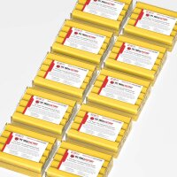 TFC SUPER CLAY Knete gelb Modelliermasse hochfeine Textur geschmeidig formstabil dauerplastisch - Größe: 5kg (10x500g)