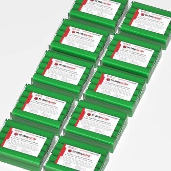 TFC SUPER CLAY green modeling clay, ultra-fine texture, smooth, dimensionally stable, permanently plastic - Size: 5 kg (10 x 500 g)