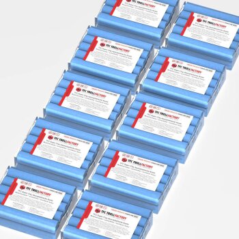 TFC SUPER CLAY modeling clay light blue, extremely fine texture, smooth, dimensionally stable, permanently plastic - Size: 5 kg (10 x 500 g)