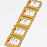 TFC SUPER CLAY modeling clay ochre, ultra-fine texture, smooth, dimensionally stable, permanently plastic - Size: 2.5 kg (5 x 500 g)