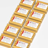 TFC SUPER CLAY modeling clay ochre, ultra-fine texture, smooth, dimensionally stable, permanently plastic - Size: 5 kg (10 x 500 g)