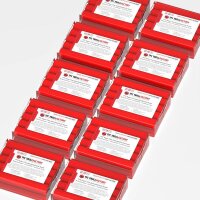 TFC SUPER CLAY modeling clay red, ultra-fine texture, smooth, dimensionally stable, permanently plastic - Size: 5 kg (10 x 500 g)