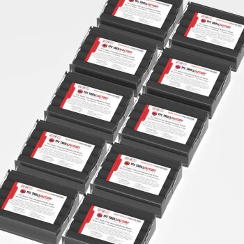 TFC SUPER CLAY Knete schwarz Modelliermasse hochfeine Textur geschmeidig formstabil dauerplastisch - Größe: 5kg (10x500g)