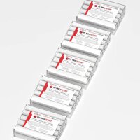 TFC SUPER CLAY white modeling clay, ultra-fine texture, smooth, dimensionally stable, permanently plastic - Size: 2.5 kg (5 x 500 g)