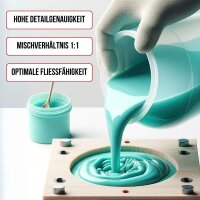 TFC Silicone Rubber Type 1 Molding Silicone Soft 1:1 NV Troll Factory RTV - Size: 2 kg (2x 1 kg)