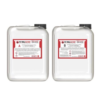 TFC EP02 Epoxy Resin Epoxid Giessharz Dickschicht bis 100mm inkl. Einweghandschuhe - Größe: 15kg Set (10kg+5kg)