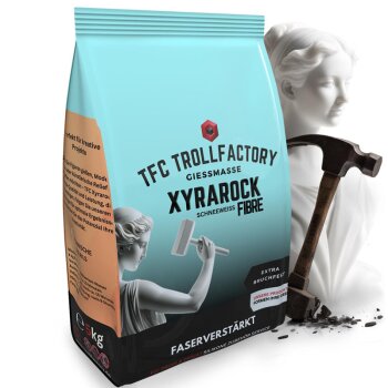 TFC Xyrarock FIBRE fiber-reinforced extra break-resistant snow white 4:1 - Size: 5 kg