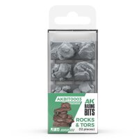 Rocks & Tors - Basing Bits (12 Pieces)