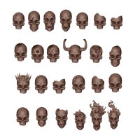 Skulls - Basing Bits (72 Pieces)