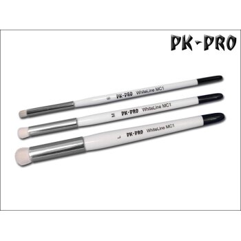 PK-PRO - WhiteLine MC1 - Drybrush - Set 1 (3 Brushes)