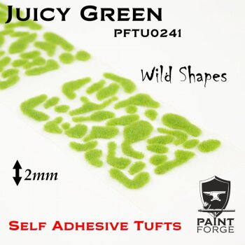 Tufts - Wild Juicy Green 2mm wild