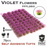 Flowers - Violet  6mm