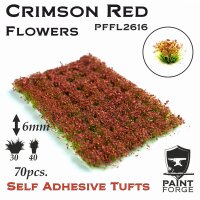 Flowers - Crimson Red  6mm
