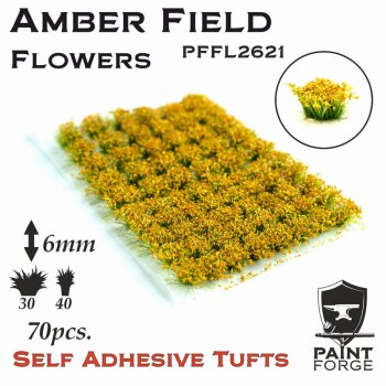 Flowers - Amber Field 6mm