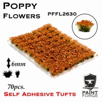 Flowers - Poppy Red 6mm