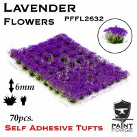 Flowers - Lavender Purple 6mm