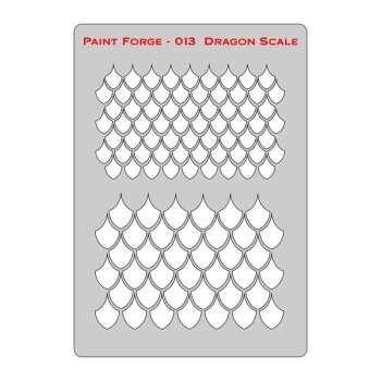 Stencil - Dragon Scale - Gr. M