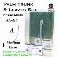 Laser Cut + Resin Plants - Palm Set - Leaves + Trunk A -...