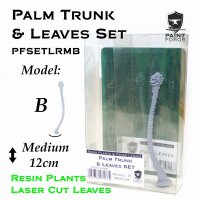 Laser Cut + Resin Plants - Palm Set - Leaves + Trunk B -...