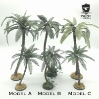 Laser Cut + Resin Plants - Palm Set - Leaves + Trunk B - Gr. M