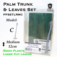 Laser Cut + Resin Plants - Palm Set - Leaves + Trunk C -...
