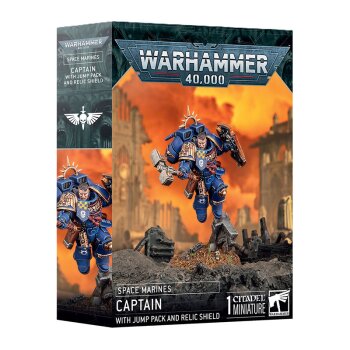 Captain with Jump Pack and Relic Shield