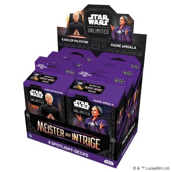 Star Wars: Unlimited – Meister der Intrige (Spotlight-Deck-Mix-Display) (German)