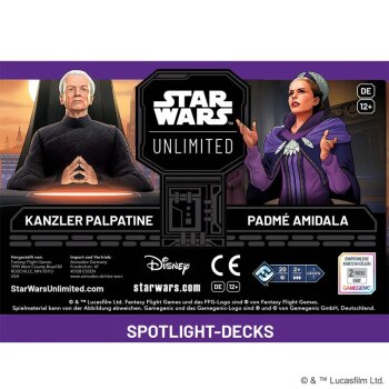 Star Wars: Unlimited – Meister der Intrige (Spotlight-Deck - Kanzler Palpatine + Padme Amidala) (German)