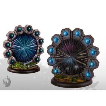 Portale (2x) - Rund,Stein