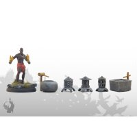 Laternen und Brunnen