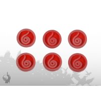 Fraktionsmarker "Feuer" (6x)