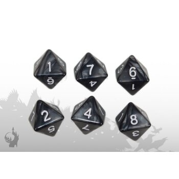 Würfelset (W8) (Schwarz)
