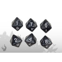 Würfelset (W8) (Schwarz)
