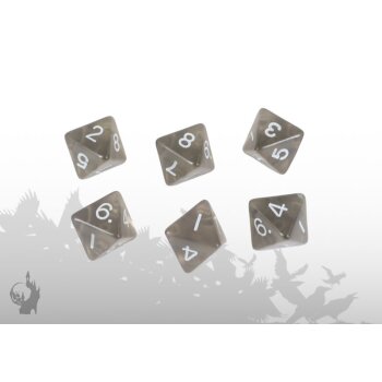 Würfelset (6xW8) (Nebelgrau)