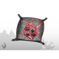 Würfelunterlage (Summoners)(Rot-Marmor)