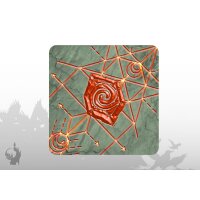 Würfelunterlage (Summoners)(Rot-Marmor)