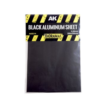 Black Aluminium Sheet 150Um 200X250mm