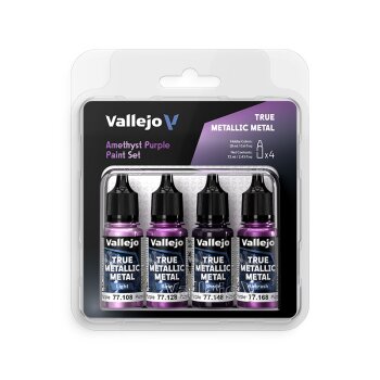 Amethyst Purple - True Metallic Metal Paint Set (4x18mL)