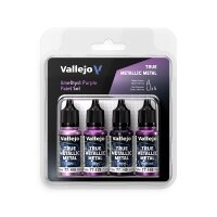 Amethyst Purple - True Metallic Metal Paint Set (4x18mL)