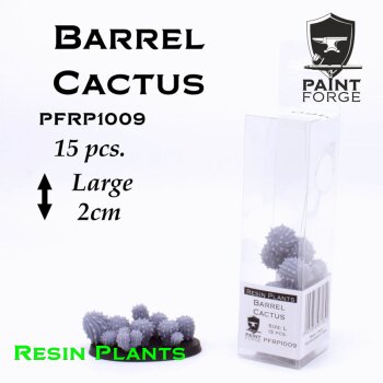 Resin Plants - Barrel Cactus  - Gr.  L - 15stk.