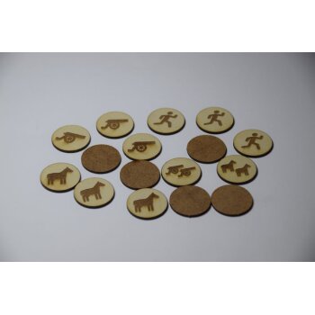 Coalition War Morale Test Marker Set