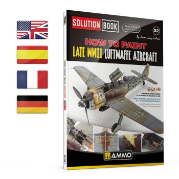 SOLUTION BOOK 32 - BLACK EDITION - How to Paint Late WWII Luftwaffe Aircraft (Multilingual)
