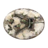 6 pdr anti-tank gun with British infantry (winter) crew