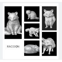 Racoons (8pcs)