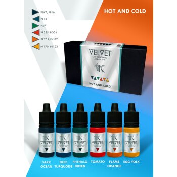 Velvet Inks Hot and Cold (6x15mL)